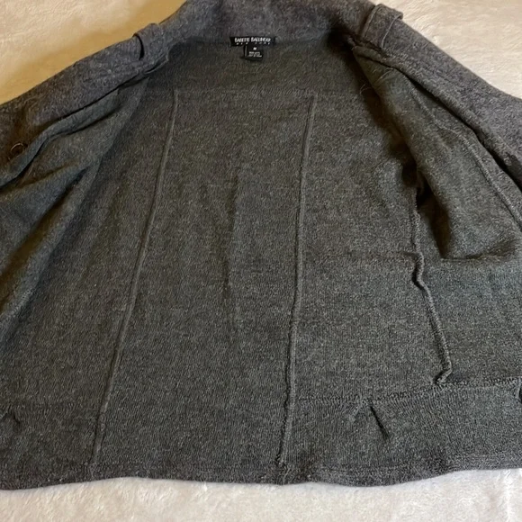 Babette Ballinger Gray 100% Wool Coat size Medium - Picture 10 of 17